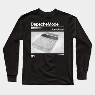 Speak & Spell // Depeche Mode - Artwork 90's Design Long Sleeve T-Shirt